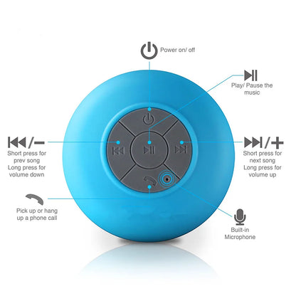 Mini Bluetooth Shower Speaker Waterproof