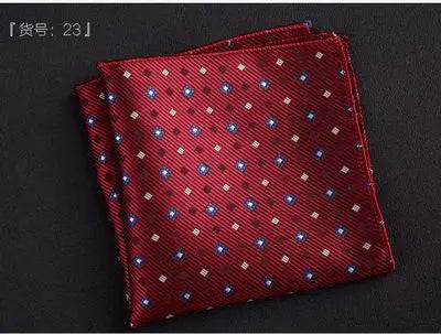 Gentlemen's Plaid Suits Pocket Square Handkerchief