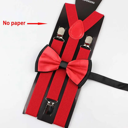 Y-Back Suspenders & Bowtie Sets for Men