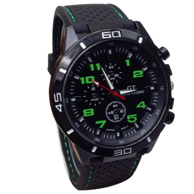 Montre-bracelet de sport pour hommes d'inspiration militaire