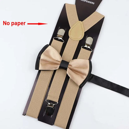 Y-Back Suspenders & Bowtie Sets for Men