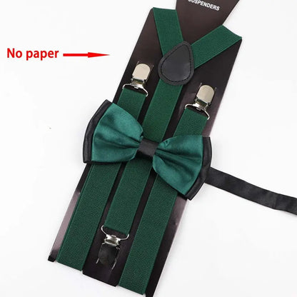 Y-Back Suspenders & Bowtie Sets for Men