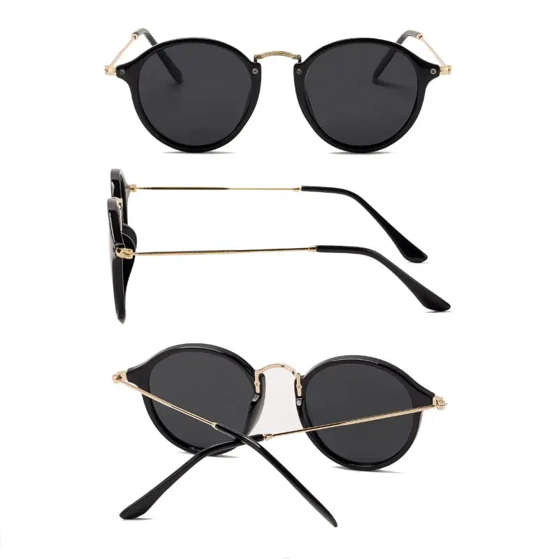 Unisex Vintage Round Designer Sunglasses