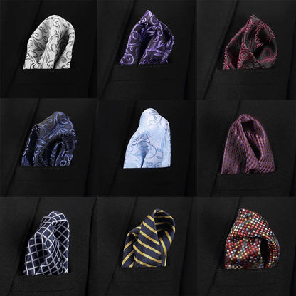 Men's Pocket Silk Handkerchief Scarves