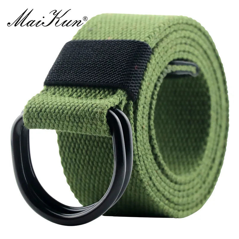 Unisex Double D-Ring Belt for Men