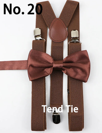 Y-Back Suspenders & Bowtie Sets for Men