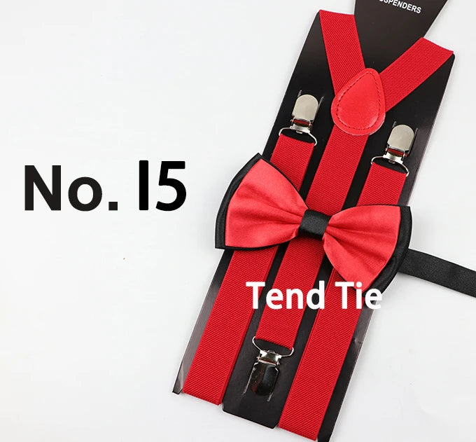 Y-Back Suspenders & Bowtie Sets for Men