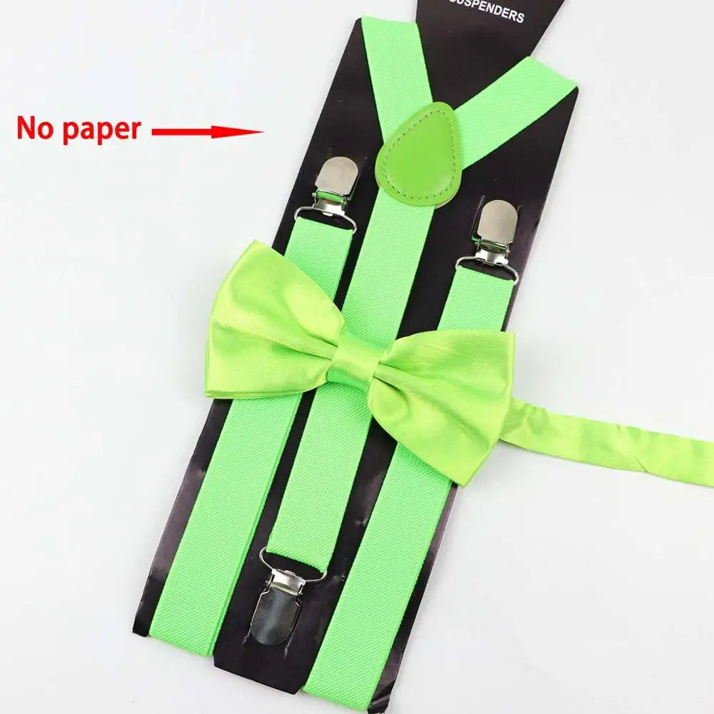 Y-Back Suspenders & Bowtie Sets for Men