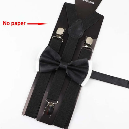 Y-Back Suspenders & Bowtie Sets for Men