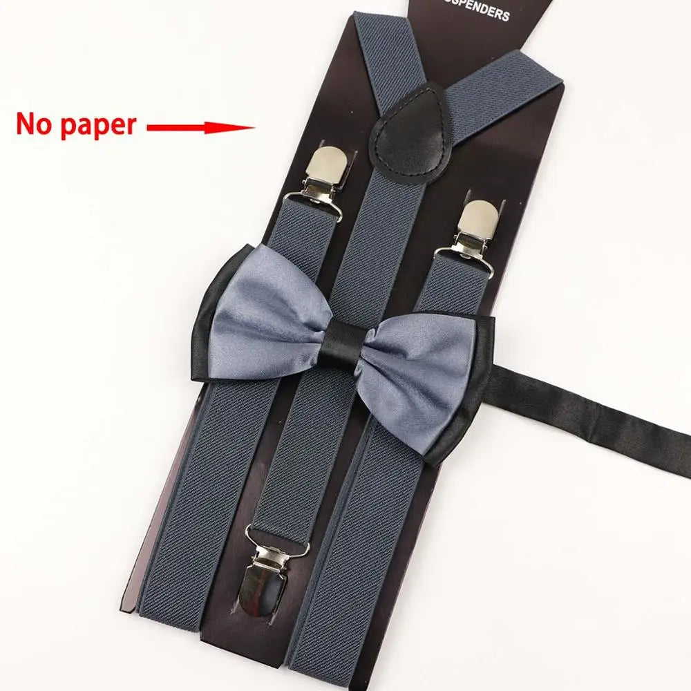 Y-Back Suspenders & Bowtie Sets for Men