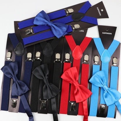 Y-Back Suspenders & Bowtie Sets for Men