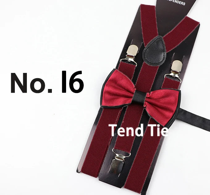 Y-Back Suspenders & Bowtie Sets for Men