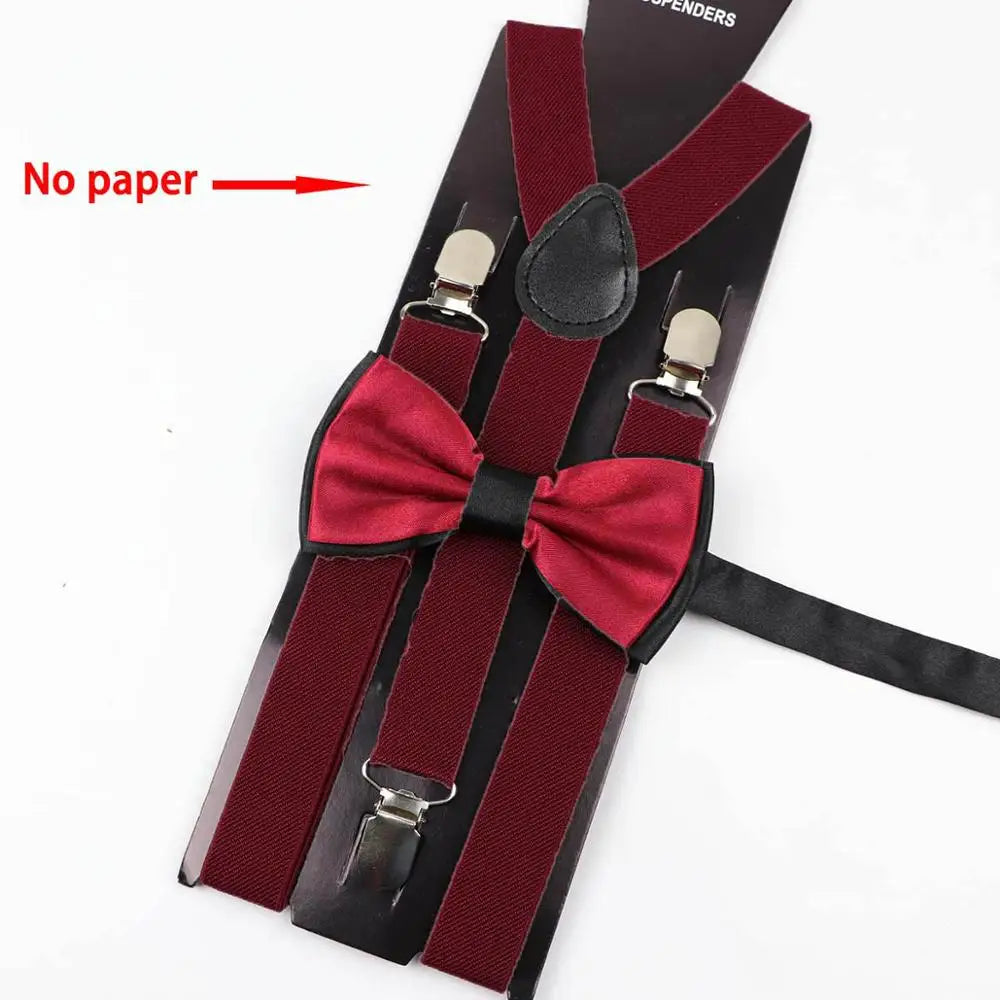 Y-Back Suspenders & Bowtie Sets for Men