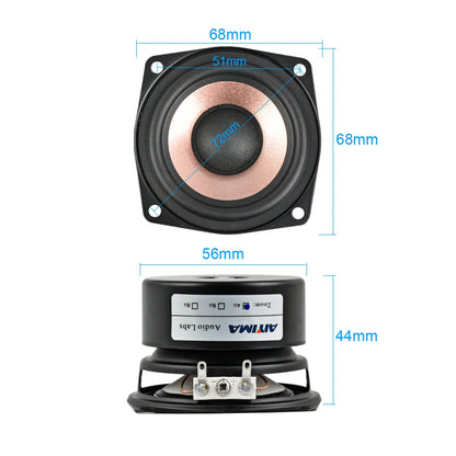 AIYIMA 2.5-Inch HiFi Audio Speakers 15W