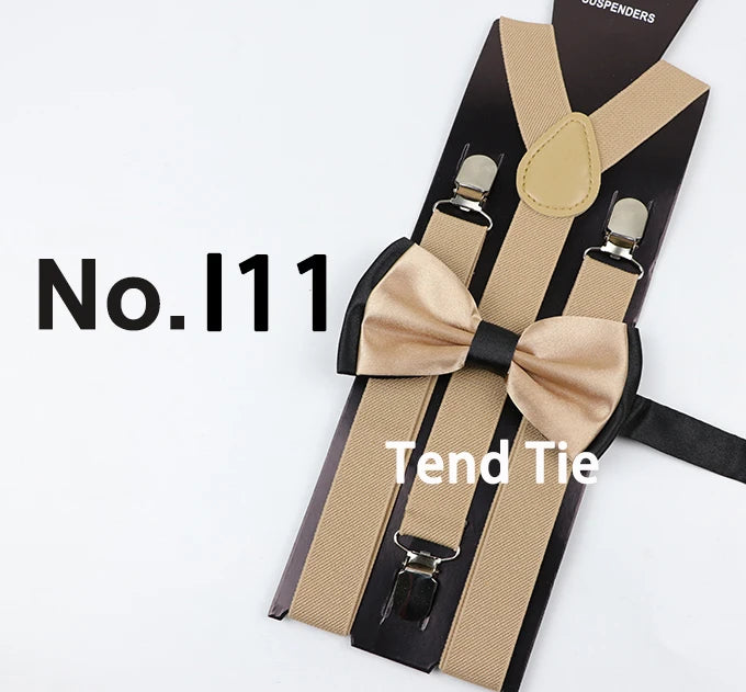 Y-Back Suspenders & Bowtie Sets for Men