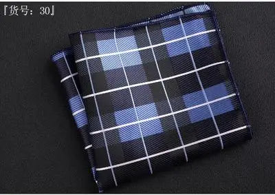 Gentlemen's Plaid Suits Pocket Square Handkerchief