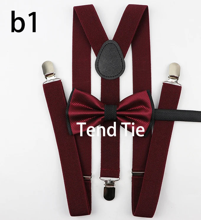 Y-Back Suspenders & Bowtie Sets for Men