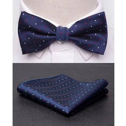Men's Jacquard Butterfly Bowtie & Cravat Necktie