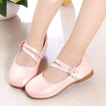 Kids Leather Slip Shoes