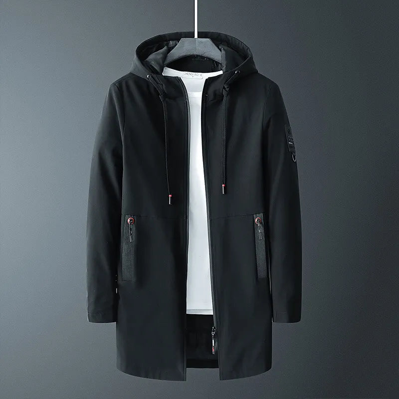 Men's Stylish Hooded Windbreaker Jacket