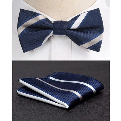 Men's Jacquard Butterfly Bowtie & Cravat Necktie