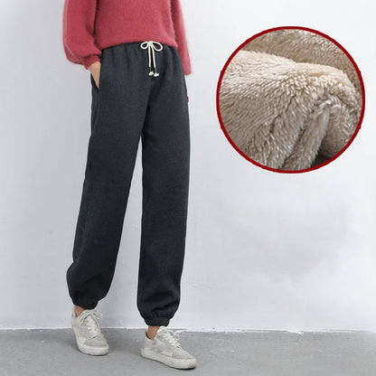 Women's Lightweight Warm Fleece Trouser - Winter Down Pants