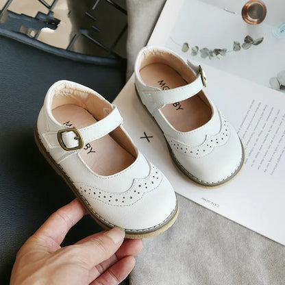 Kids' PU Leather Flat Shoes