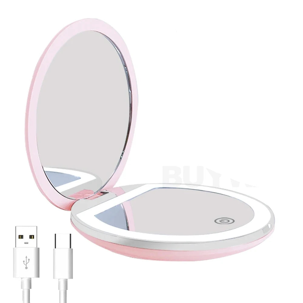 Handheld Foldable Small Vanity Mirror