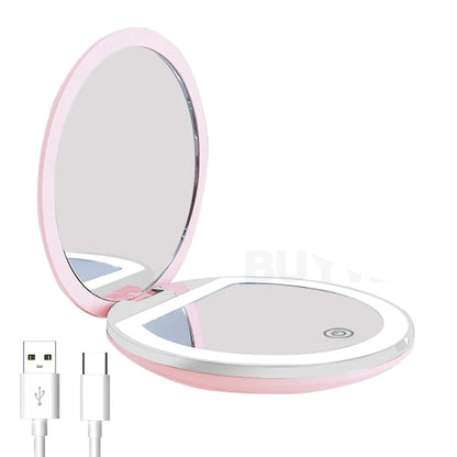 Handheld Foldable Small Vanity Mirror