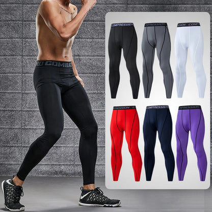 Elastic Compression Pants for Men's