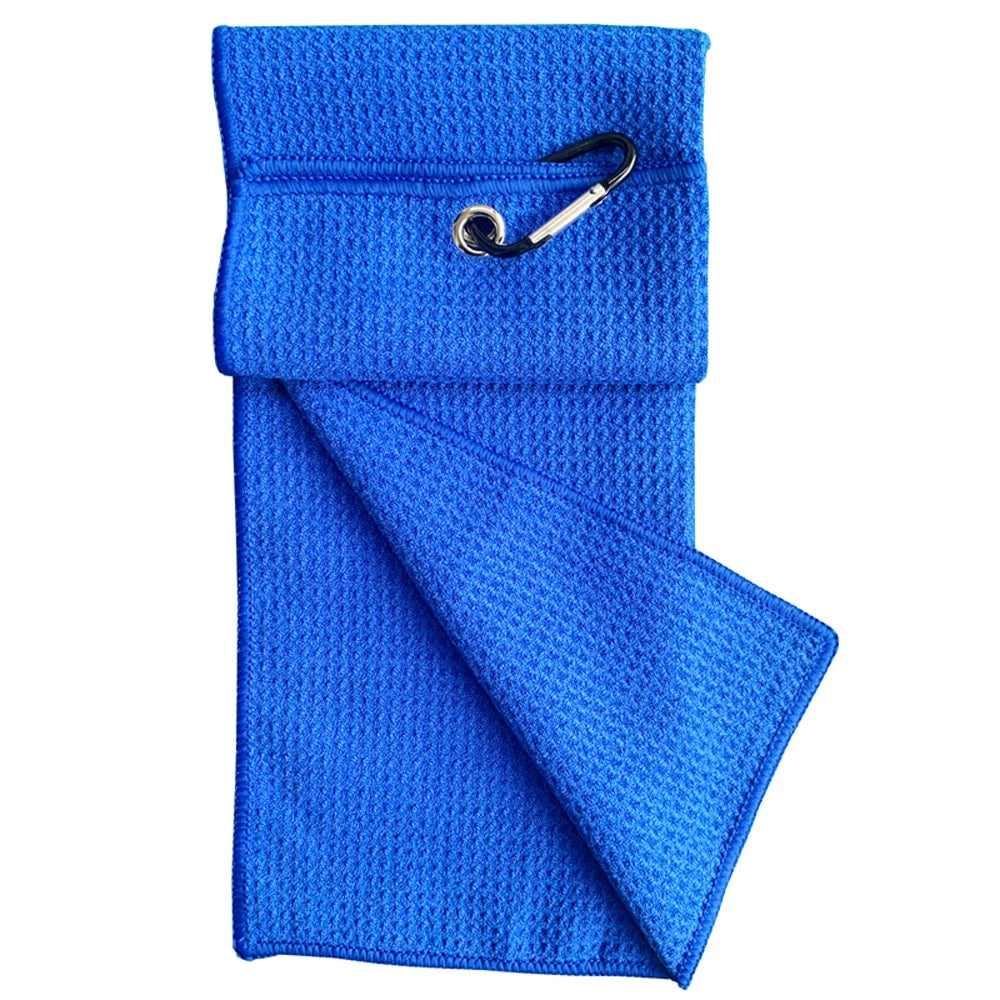 Versatile 30x50cm Microfiber Golf Towel with Clip