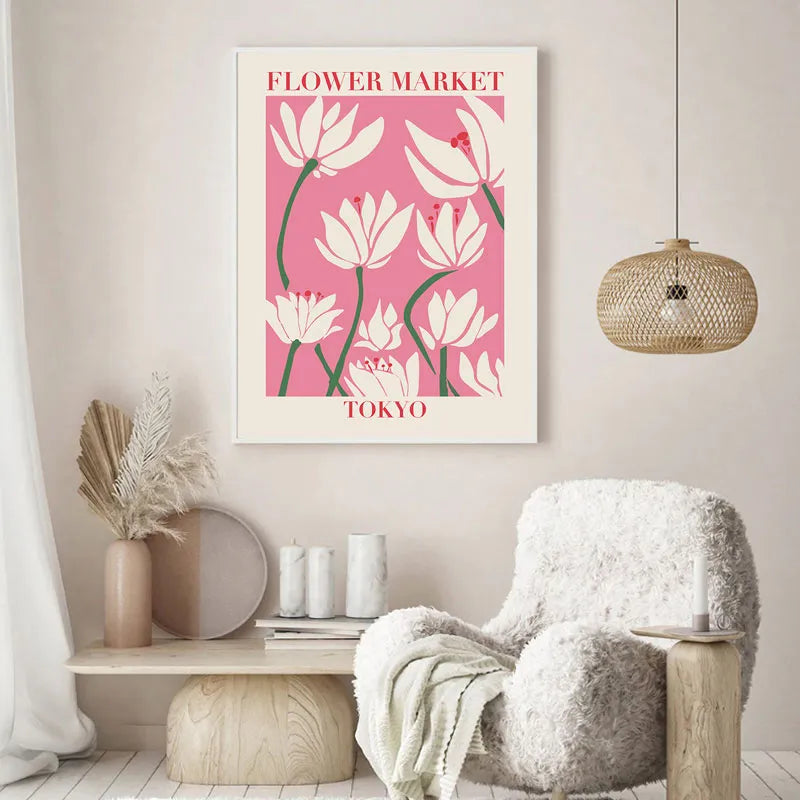 Matisse Toile Marché aux Fleurs Affiche Art Mural
