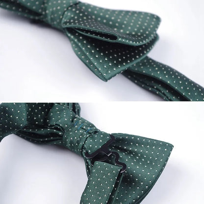 Men's Jacquard Butterfly Bowtie & Cravat Necktie