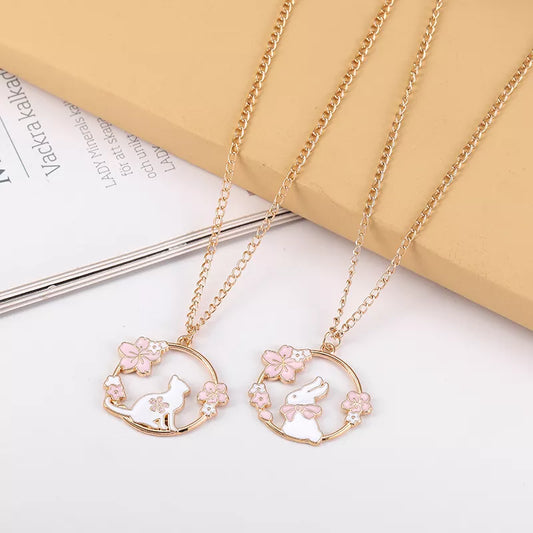 cat necklace, necklace pendant, cat pendant, cat necklace pendant, jewelry necklace, chain pendant, cat jewelry, bunny pendant