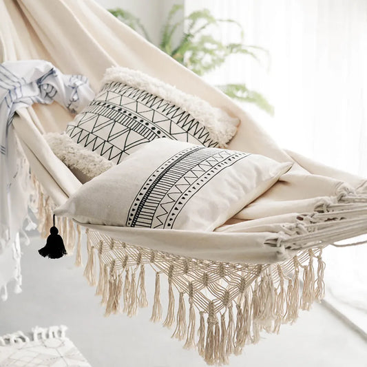 Spacious Double Hammock Swing for Indoor Relaxation