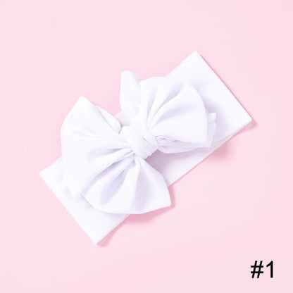 Baby Girls Velvet Headband Big Bow Hair Band Soft Ribbon