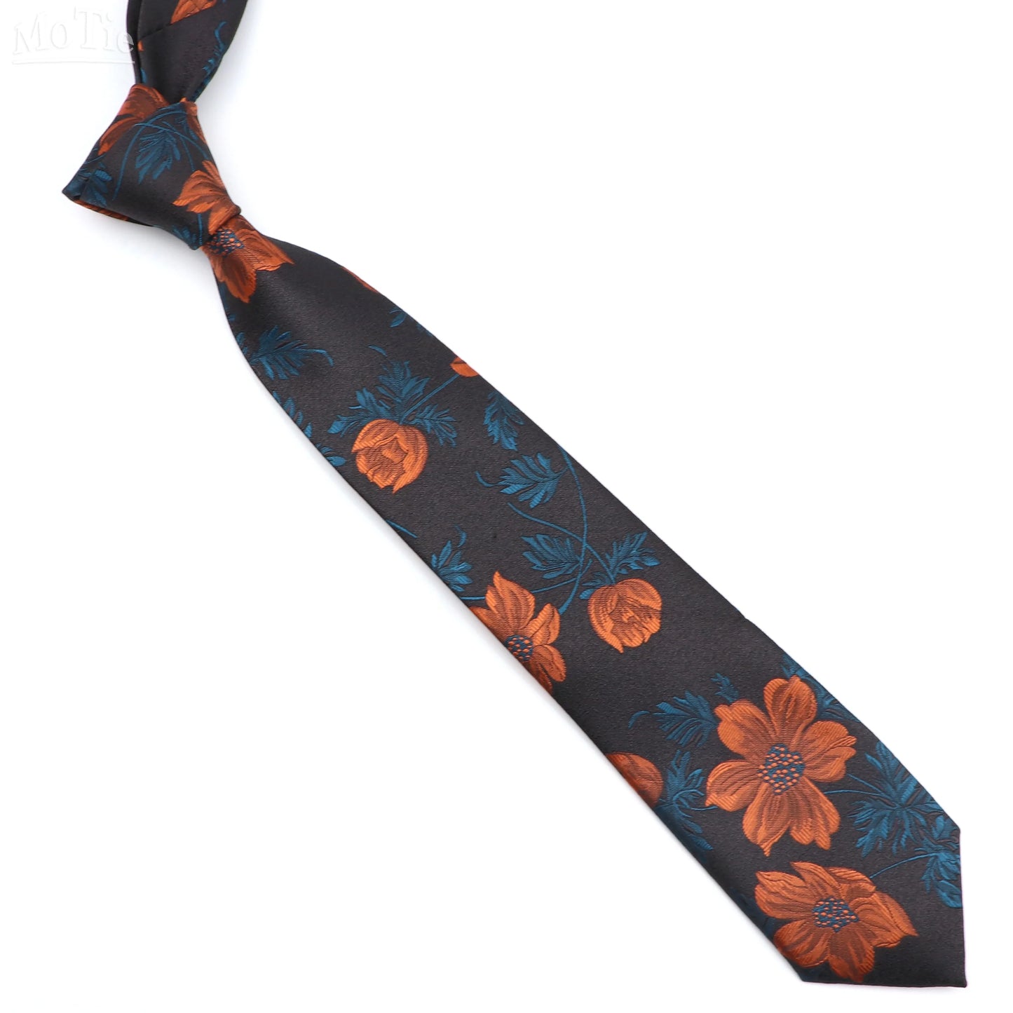 Men's Colorful Feather Patterned Tie