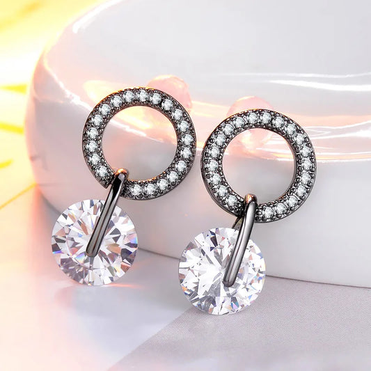 Boucles d'oreilles pendantes géométriques pour femmes
