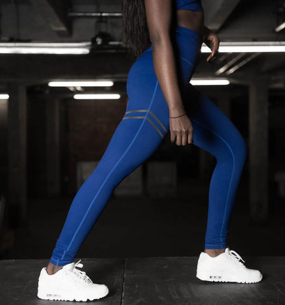 Bedruckte Fitness-Leggings mit hoher Taille für Damen