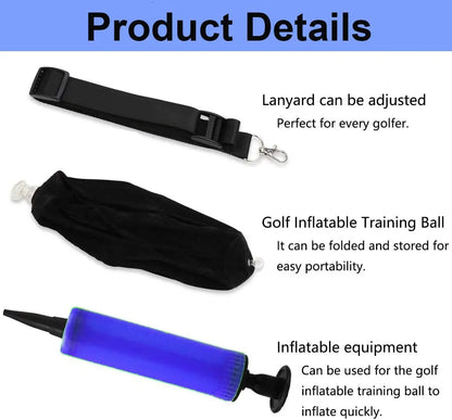 Inflatable Golf Swing Trainer Ball Golfers Posture Correction Aids