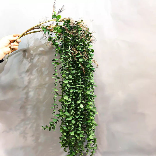 104 cm große künstliche Eukalyptus-Rattan-Ranke aus Kunststoff