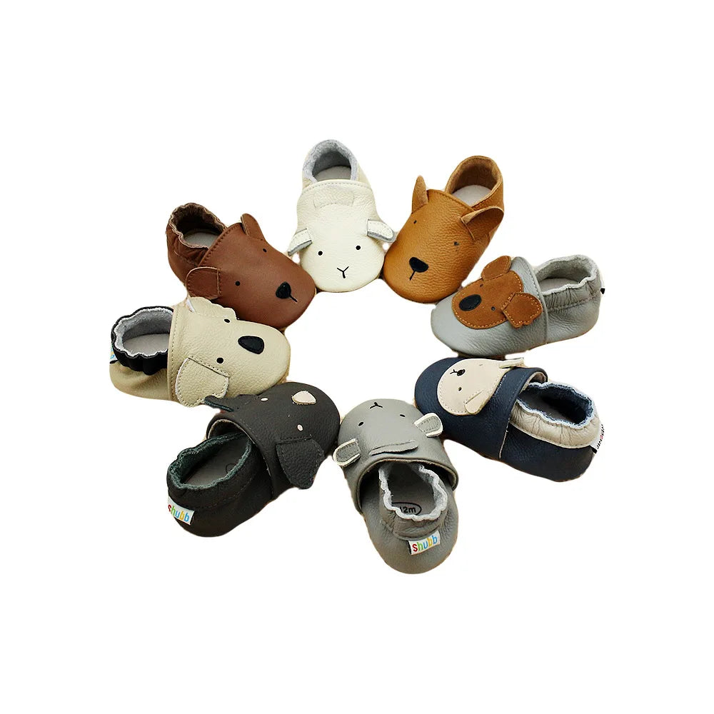 Pantoufles nouveau-né à semelle souple