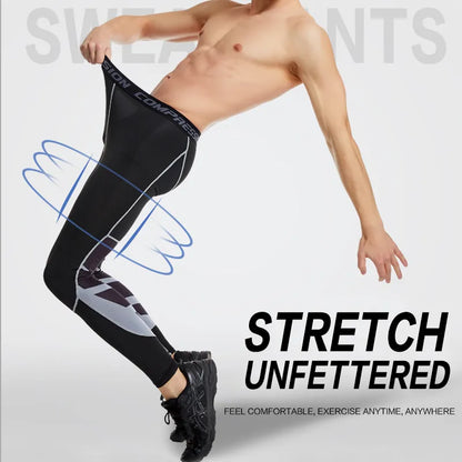 Elastic Compression Pants for Men's