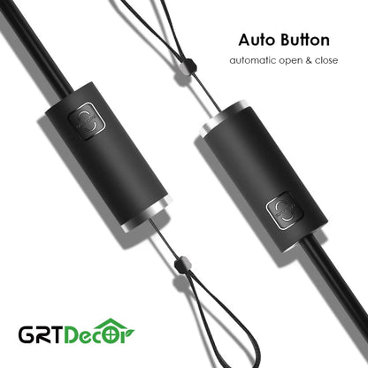 Reflektierendes, winddichtes 10-Rippen-Regenschirmset mit Streifen