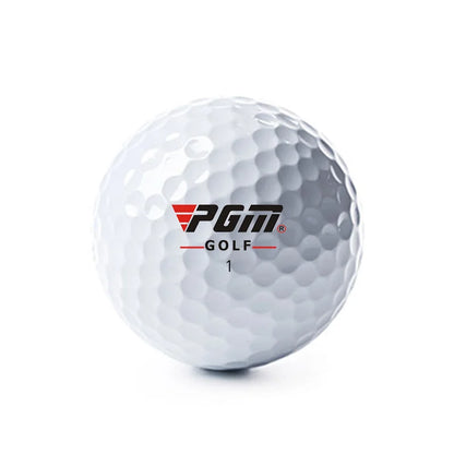 Balle de golf blanche à trois couches PGM avec logo