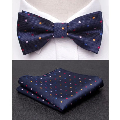 Men's Jacquard Butterfly Bowtie & Cravat Necktie
