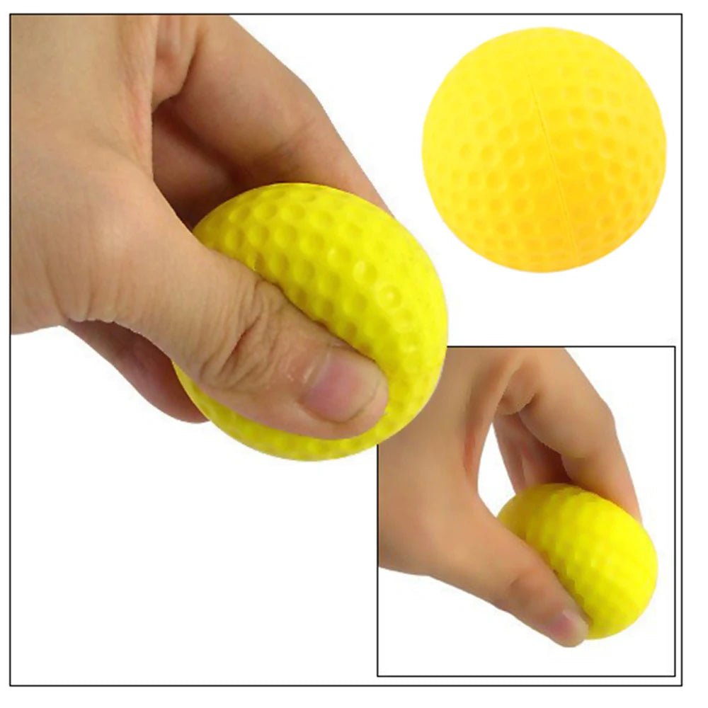 Lot de 20 balles de golf en mousse PU jaune pour l'entraînement