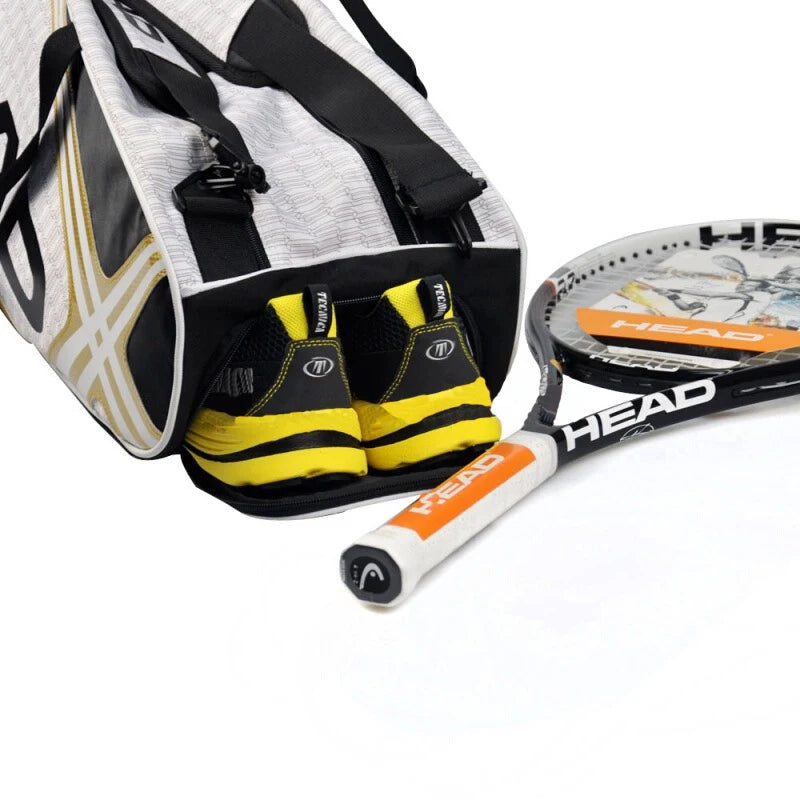 6-Racket Tennis Backpack with Shoes Compartment