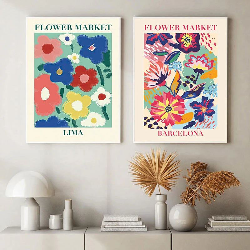 Matisse Toile Marché aux Fleurs Affiche Art Mural