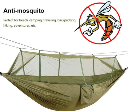 Hamac portable pour 2 personnes avec moustiquaire